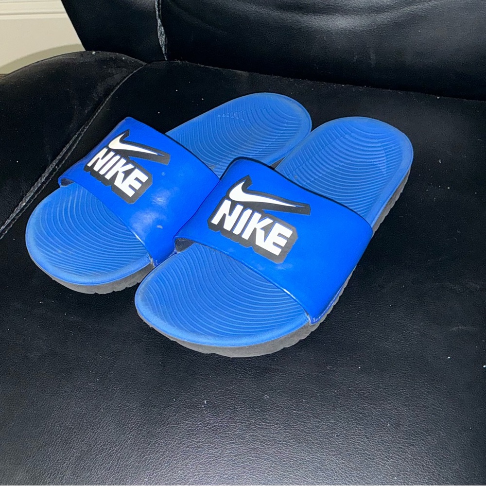 Nike Royal Blue Slide Sandals